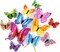 48 PCS 3D Butterfly Wall Décor Stickers – Colorful Magnetic Butterflies for Party Decorations, Home & Event Décor